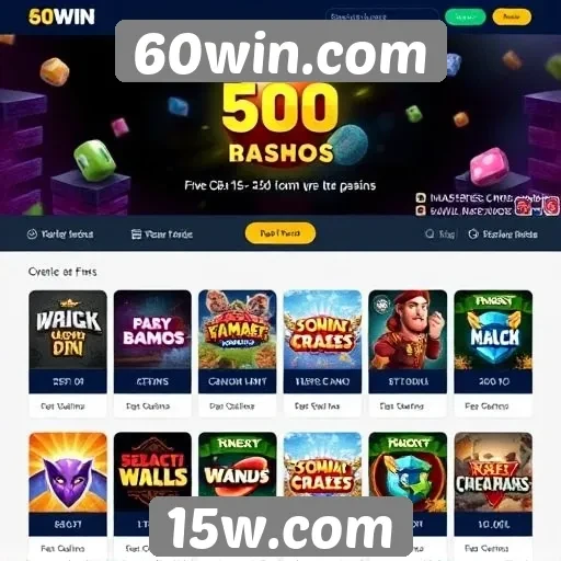 Análise das ofertas de jogos no 60win.com